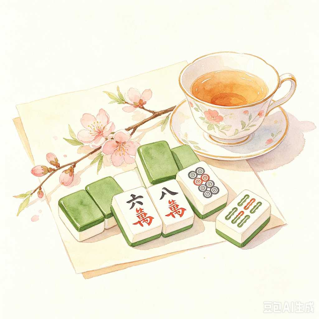 smooth print surface mahjong tiles