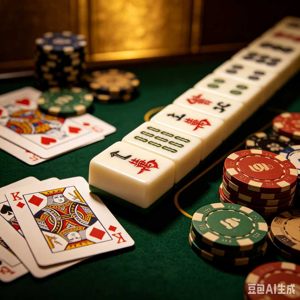 stylish text mahjong set