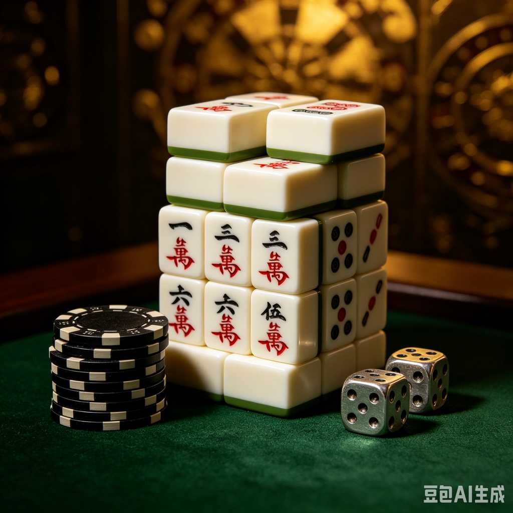 mahjong set for home entertainment